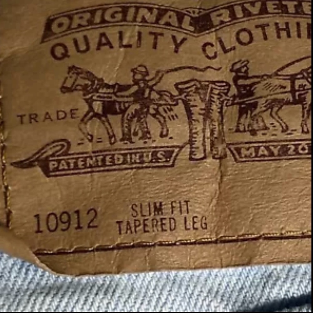 Vintage Levis 912 Orange Tab Jeans Tapered Slim Fit Made In USA - Picture 5 of 6